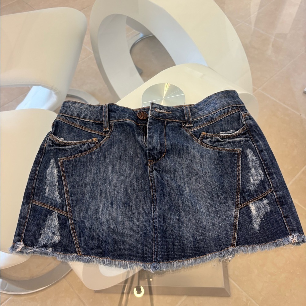 Denim Mini Skirt